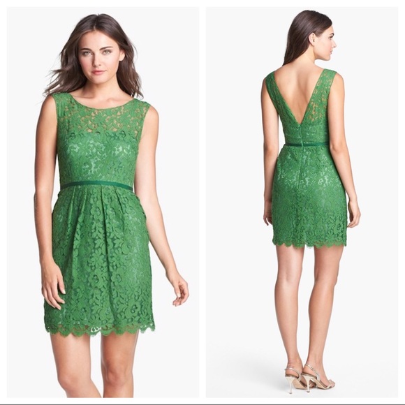 Jenny Yoo Dresses & Skirts - NWOT Jenny Yoo Harlow Tea Lace Sheath Dress 10